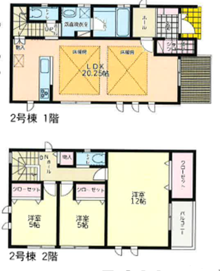 間取り図 2号棟